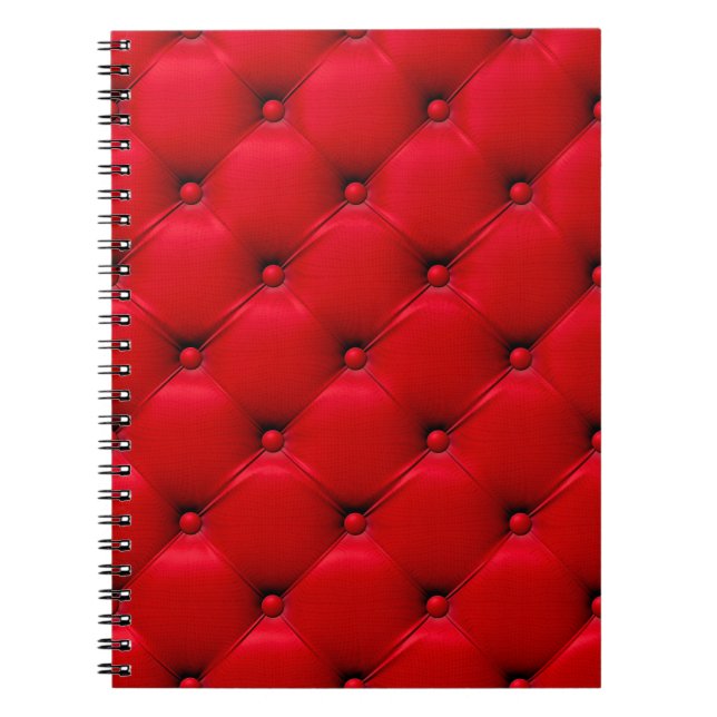 Carnet Boutonné sur la Texture rouge. Répéter le motif (Devant)