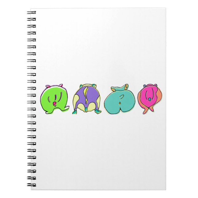 Carnet Boutons de hamster colorés (Devant)