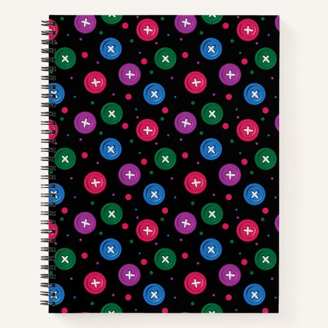 Carnet Boutons et points amusants (Devant)