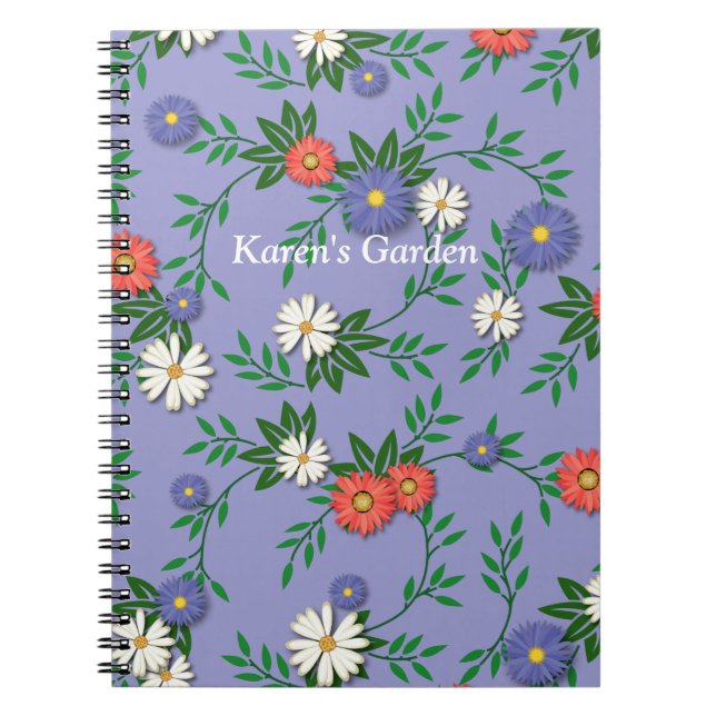 Carnet Boutons marguerite et célibataire (Devant)