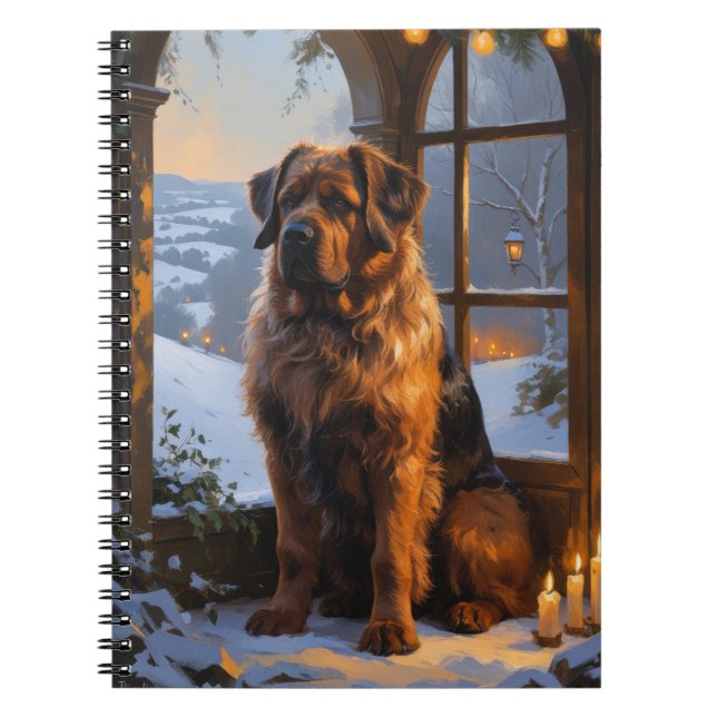 Carnet Bouvier des Flandres avec les illuminations de Noë (Devant)
