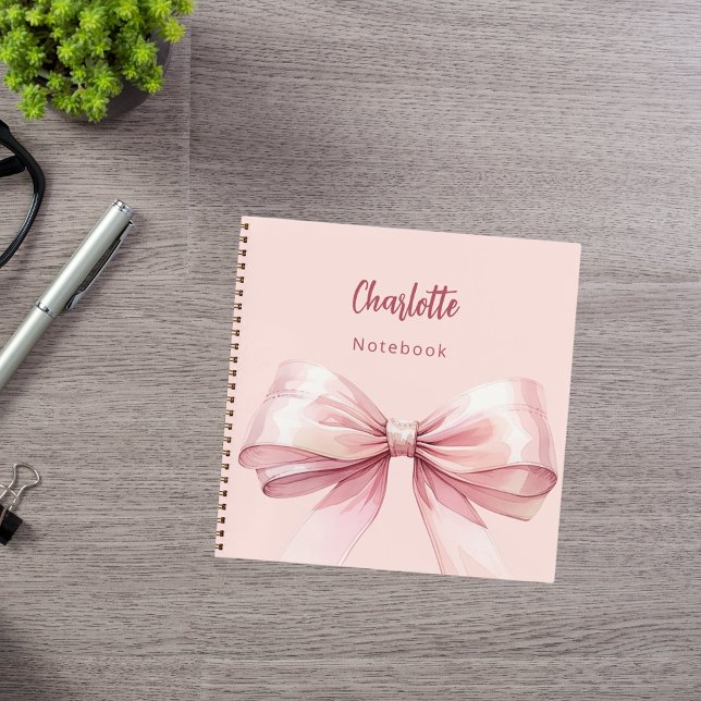 Carnet Bow rose (Créateur téléchargé)