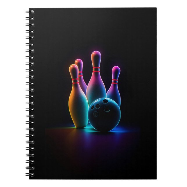 Carnet bowling neon (Devant)