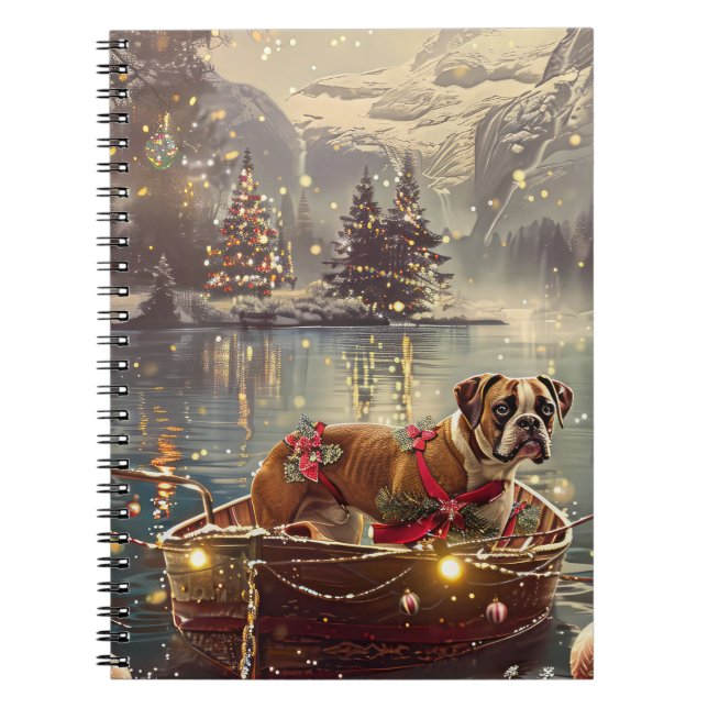 Carnet Boxer Christmas Festive Voyage (Devant)