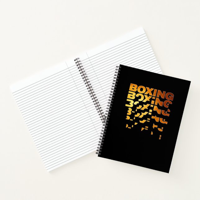 Carnet Boxer Graphisme Word Art (Intérieur)