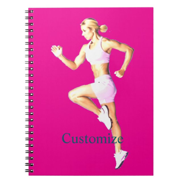 Carnet Boxeuse féminine en forme Thunder_Cove (Devant)