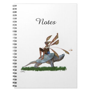 Carnet Boy Fairy Riding On Turtle Spiral Photo Notebook
