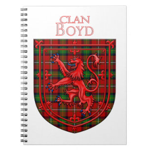 Carnet Boyd Tartan Scottish Plaid Lion Rampant