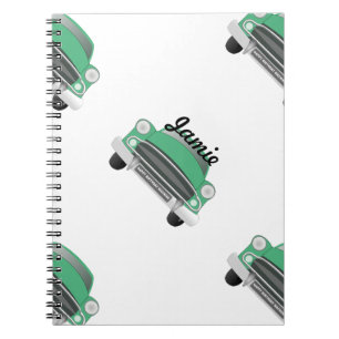 Carnet Boys Room Classic Car Gifts Sweet Green Retro Car