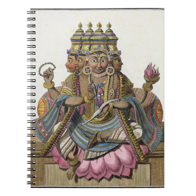 Carnet Brahma, un dieu indou de création, du 'voyage aux. (Devant)