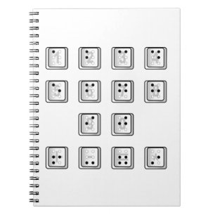Carnet Braille Computer Key Numbers