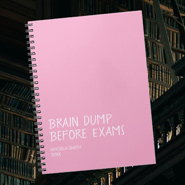 Carnet Brain Dump Before Exams – Funny Student Notebook,  (Créateur téléchargé)
