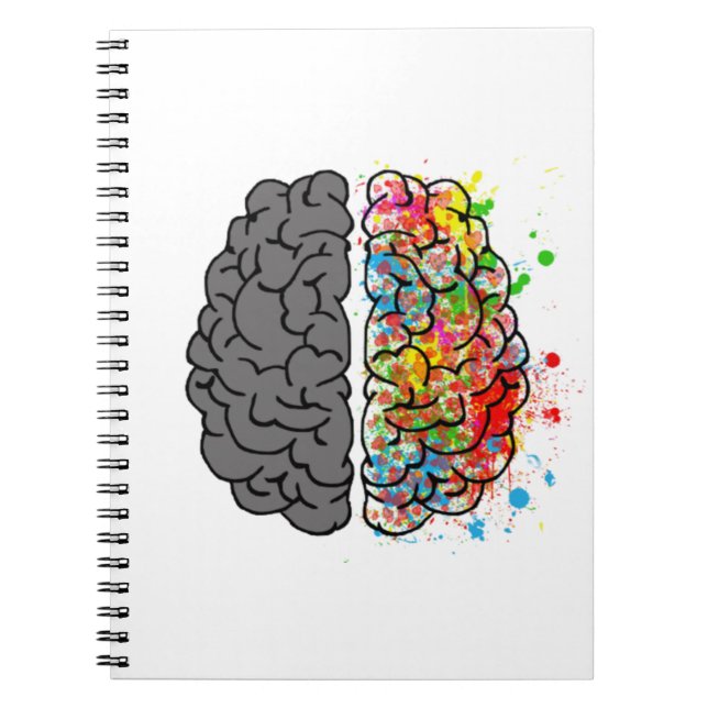 Carnet brain mind psychology idea hearts (Devant)