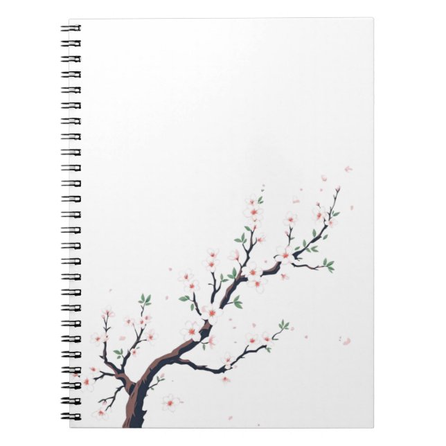 Carnet Branche d'arbre japonaise minimale (Devant)