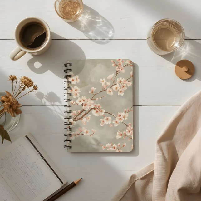 Carnet Branche de Sakura Fleur de Cerisier Vintage (Créateur téléchargé)