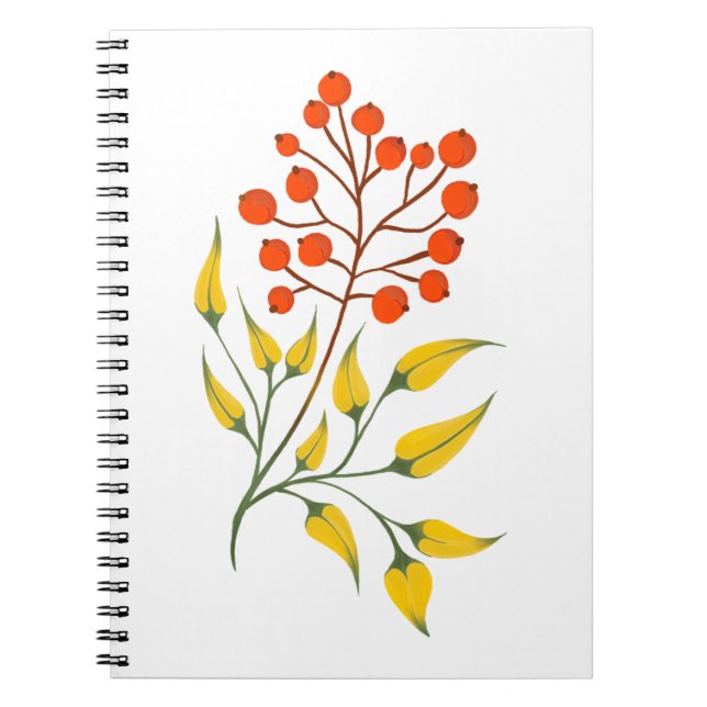 Carnet Branche de viburnum de style ukrainien. Ukraine (Devant)
