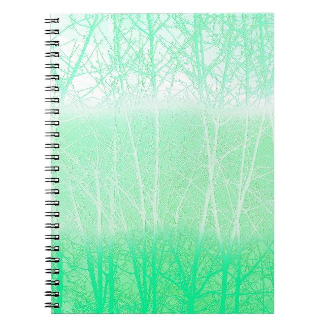 Carnet Branches de Menthe Verte Brumeuse Givrée (Devant)