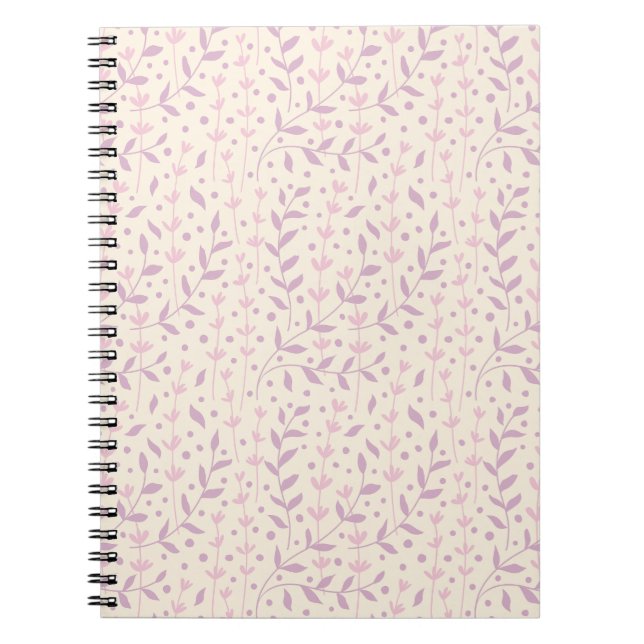 Carnet Branches de Prairie aux Teintes Printanières de Ro (Devant)