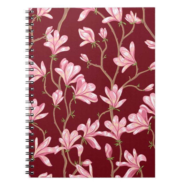 Carnet Branches Magnolia : Illustration Vintage florissan (Devant)