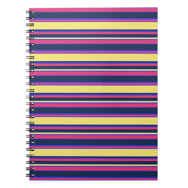 Carnet Brayures rose, jaune et bleue (Devant)
