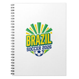 Carnet Brésil Football 2026 Football Gras Pays Typographi