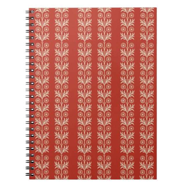 Carnet Brick Arts et artisanat Floral Stripe (Devant)