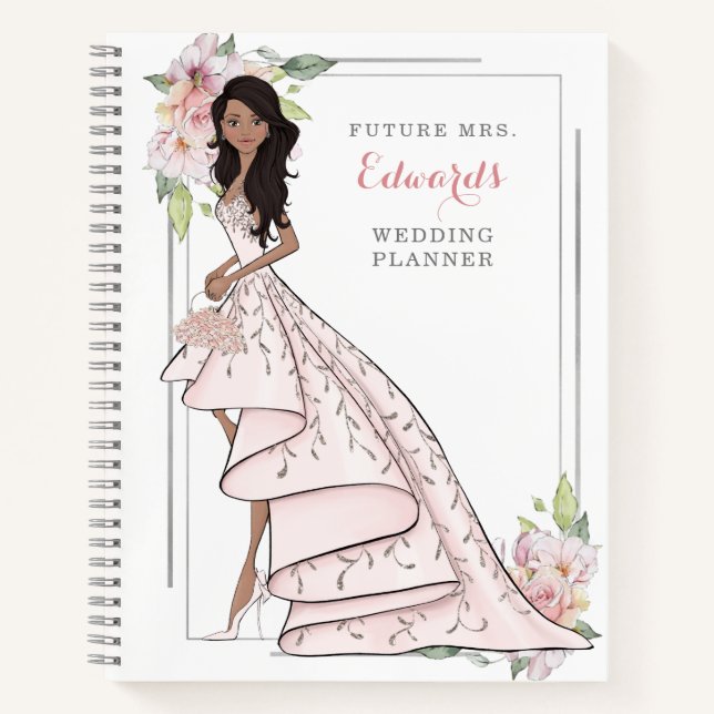 Carnet Bride blushing dans un ordinateur portable Wedding (Devant)