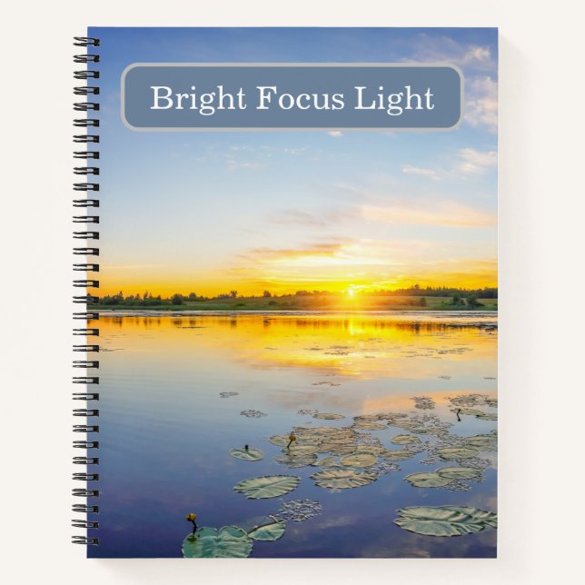 Carnet Bright Focus Light Lily Pad Sunrise  (Devant)