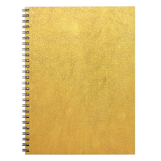 Carnet Bright Gold Leather : Arrière - plan texturé (Devant)