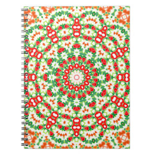 Carnet Bright Orange Green à la mode Bandana Shawl