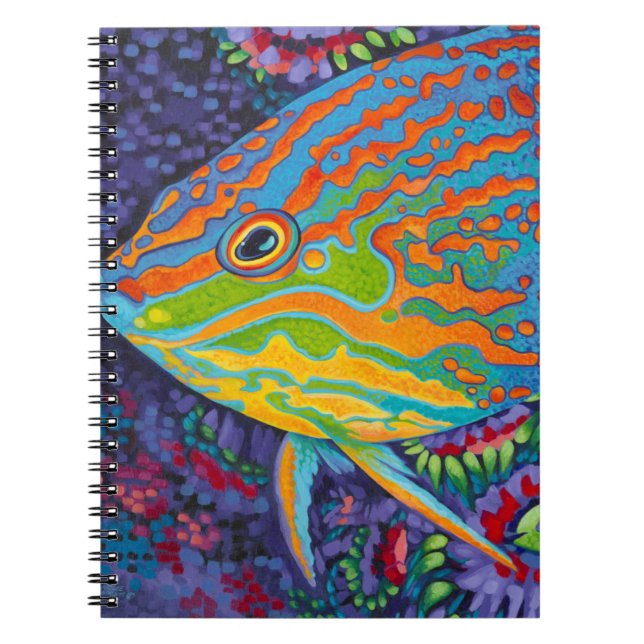 Carnet Brillant poisson tropical I (Devant)