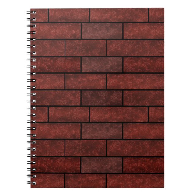 Carnet briques de pierre sans charme mur marron orange co (Devant)