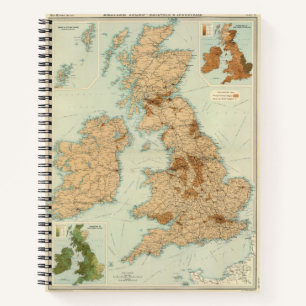 Carnet British Isles chemins de fer et carte industrielle