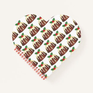 Carnet British Sugar Plum Pudding Noël Holiday Holly