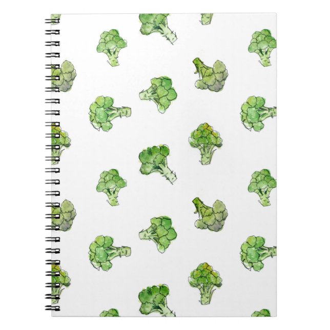 Carnet Brocoli - dispersé - ouvrez-vous (Devant)
