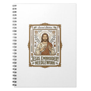 Carnet Broderie Jésus Travail à l'aiguille Jésus Broderie
