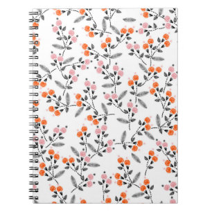 Carnet Broderie main motif sans couture avec libre