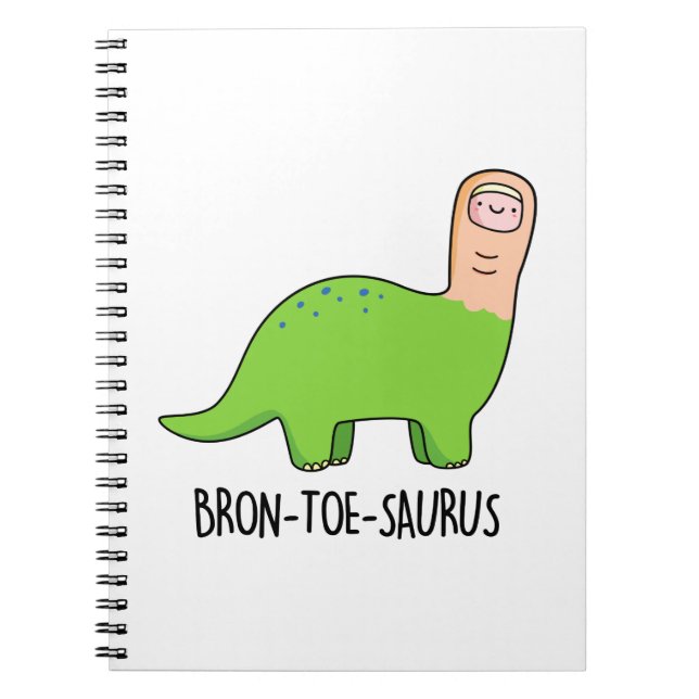 Carnet Bron-toe-saurus Blague de dinosaure drôle  (Devant)