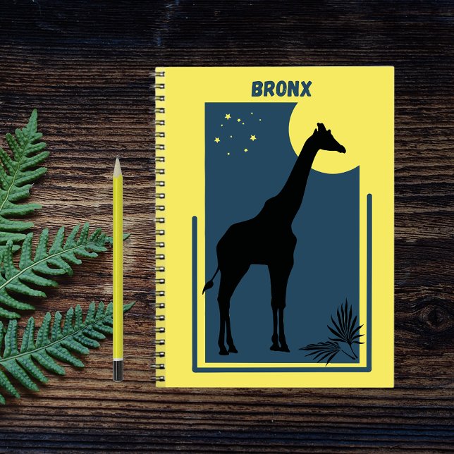 Carnet Bronx Zoo New York Vintage Giraffe (Créateur téléchargé)