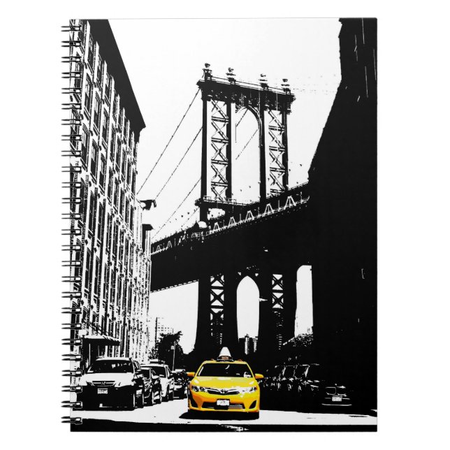 Carnet Brooklyn Bridge New York City Pop Art Nyc tendance (Devant)