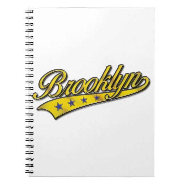 Carnet Brooklyn Logo Gold Embossé (Devant)