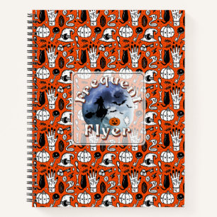 Carnet Broomstick pour sorcière Halloween Circulaire fréq