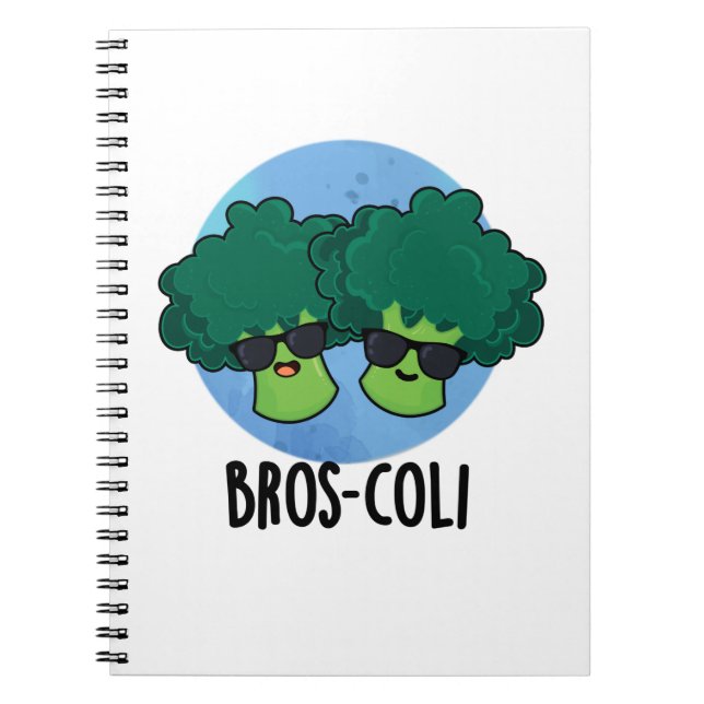 Carnet Bros-coli Fantaisie Veggie Brocoli Pun (Devant)