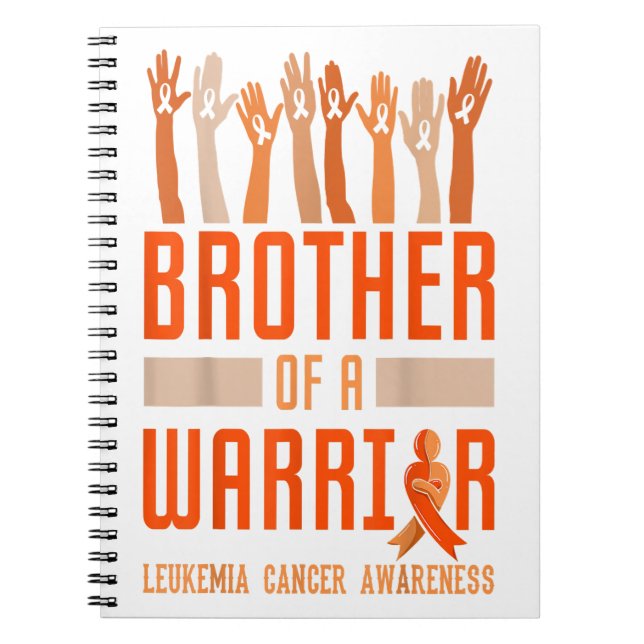 Carnet Brother Of Warrior Leukemia Sensibilisation Ribbon (Devant)