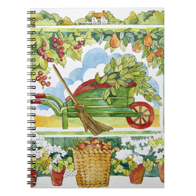 Carnet Brouette - bordure 2012 de jardin (Devant)