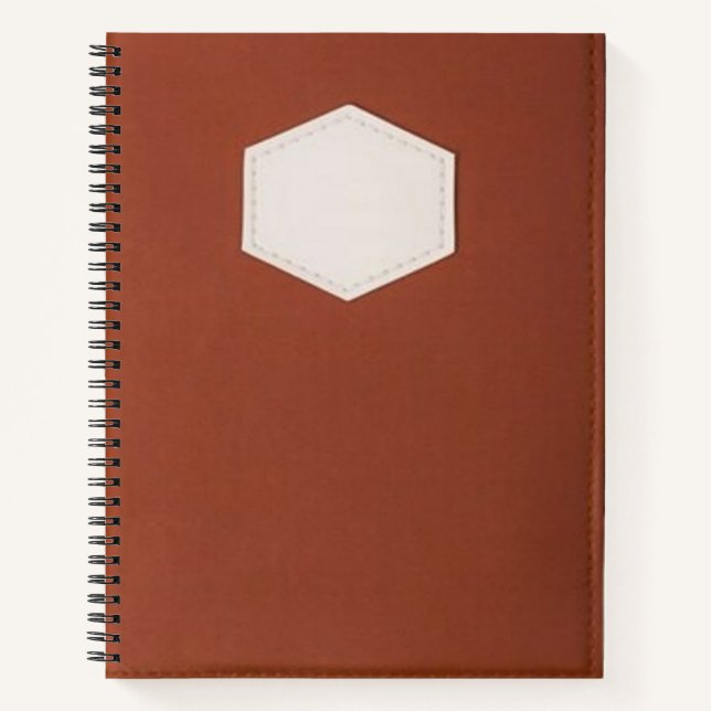 Carnet Brown en spirale - Journa stylé et durable (Devant)