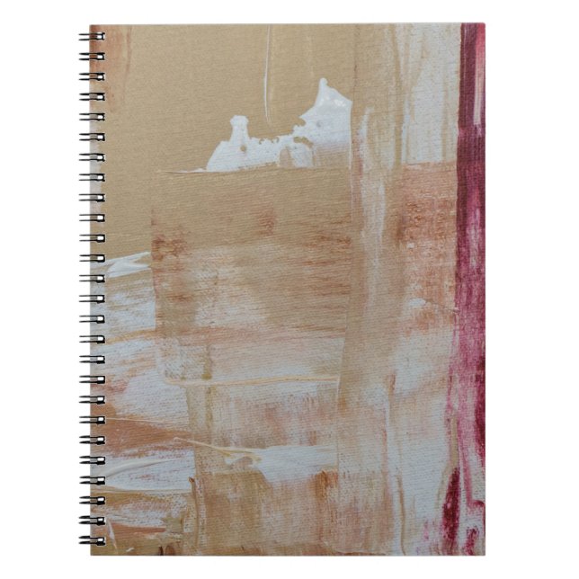 Carnet Brown et blanc abstrait (Devant)