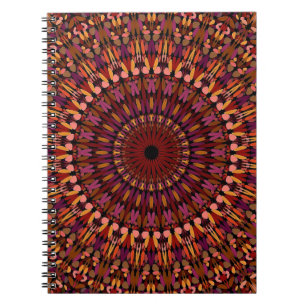 Carnet Brown floral Mandala Design-48566