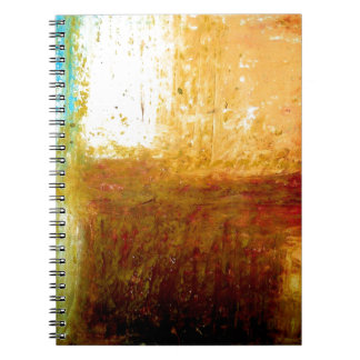 Carnet Brown jaune Abstrait