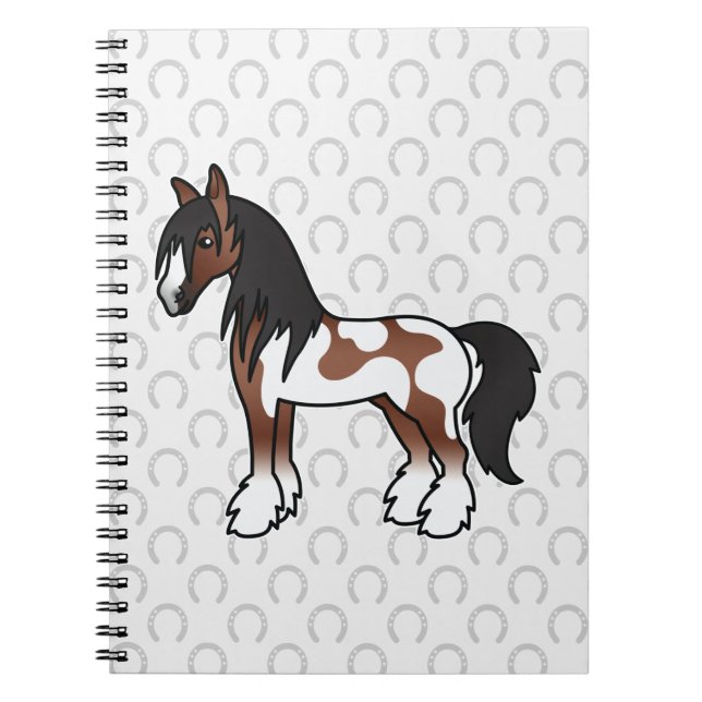 Carnet Brown Pinto Gypsy Vanner / Shire / Clydesdale (Devant)